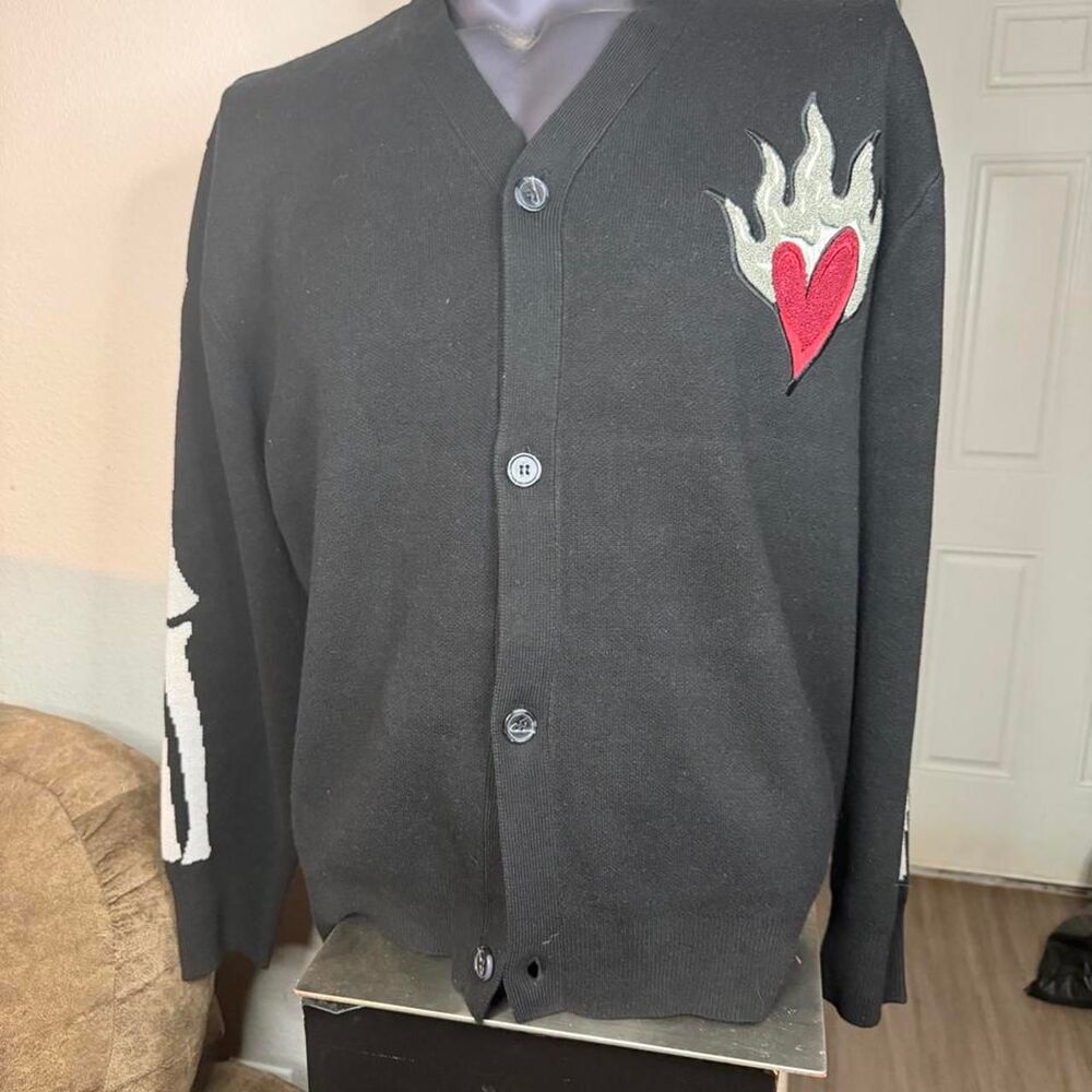 Unbranded Men's Black Cardigan
